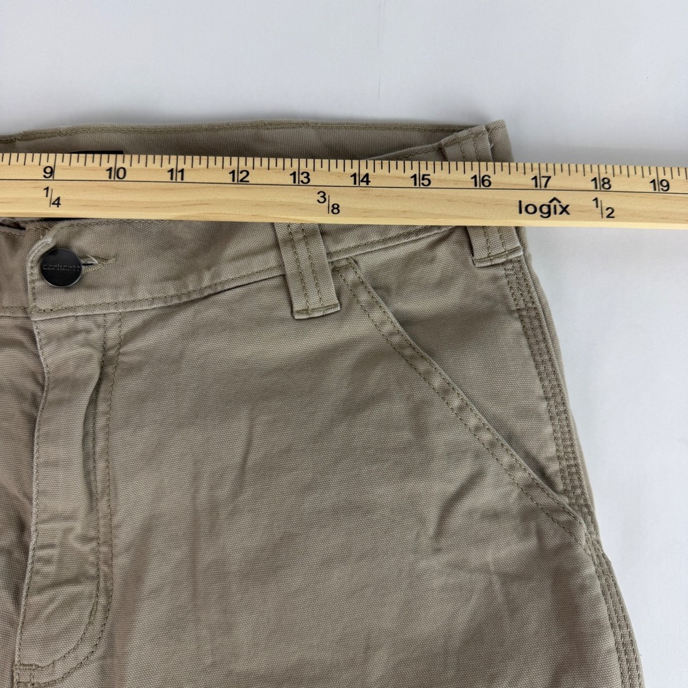 carhartt shorts 33 mens Tan Relaxed Fit - Picture 7 of 9